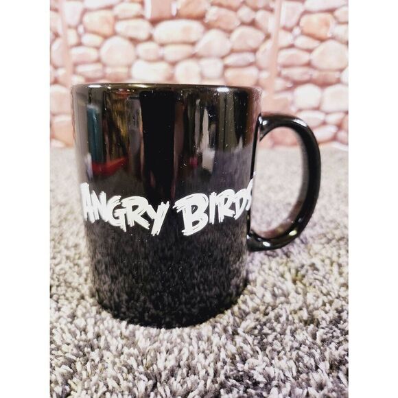 Angry Birds Collectible Coffee Cup | 2-Sided Black Mug | 2009-2012 by Rovio - Picture 2 of 6